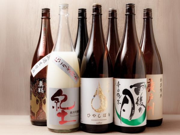 蕎麦と一緒に楽しみたい日本酒の数々